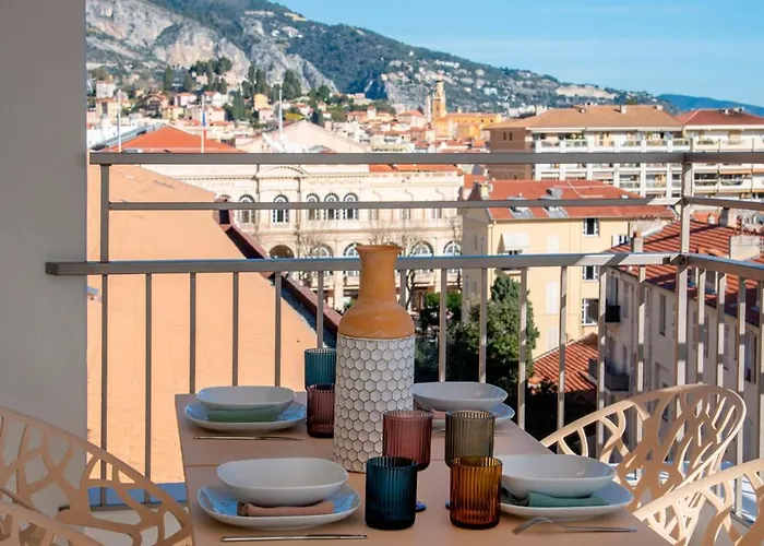 Appart hôtel Résidence Hôtelière Chambord Au Coeur De - Entièrement Rénovée Menton